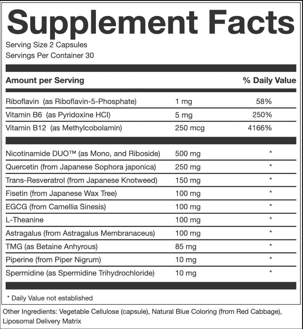 NAD+ Liposomal Anti-Aging Supplement Complex AEON with Nicotinamide DUO™
